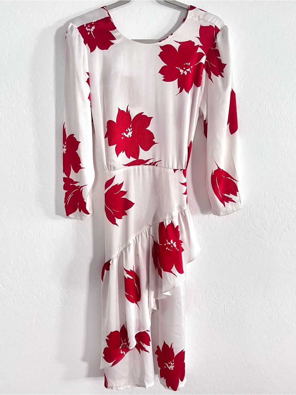 Vintage On The Rocks California Floral Chiffon Dress